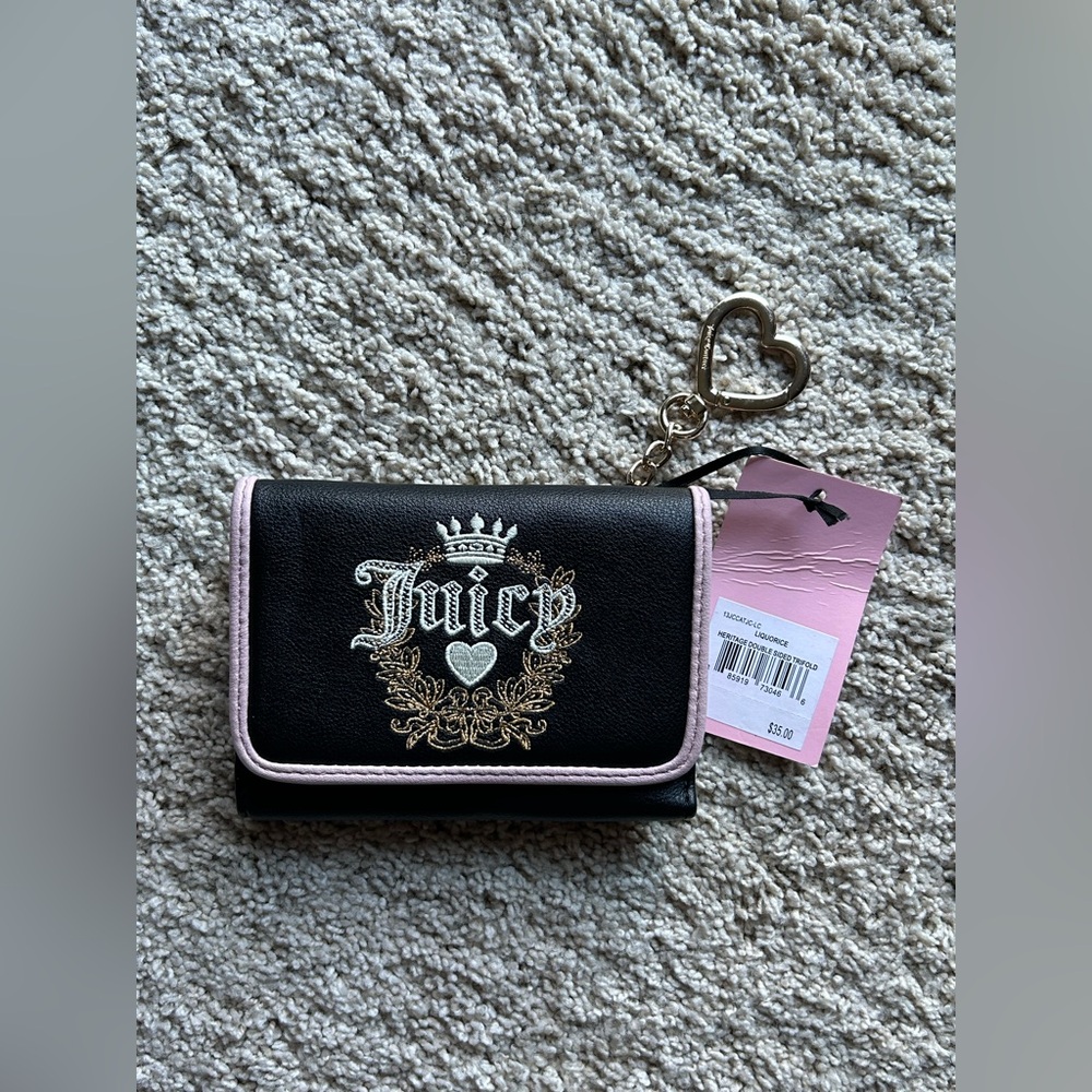 Juicy Couture Heritage Liquorice Trifold Wallet